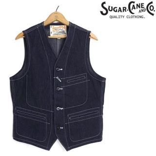 <img class='new_mark_img1' src='https://img.shop-pro.jp/img/new/icons14.gif' style='border:none;display:inline;margin:0px;padding:0px;width:auto;' />奬 SUGAR CANE [SC15702] ֥롼ǥ˥ ٥ 11oz. BLUE DENIM WORK VEST 