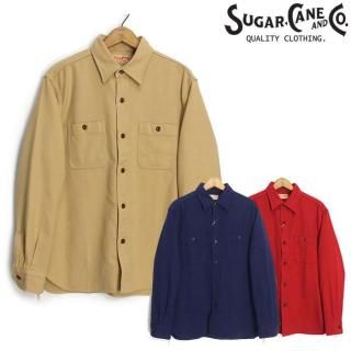 <img class='new_mark_img1' src='https://img.shop-pro.jp/img/new/icons14.gif' style='border:none;display:inline;margin:0px;padding:0px;width:auto;' />奬 SUGAR CANE [SC29560] Ĺµ åȥĥ  COTTON TWILL WORK SHIRT 
