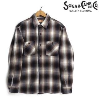 シュガーケーン SUGAR CANE [SC29561] 長袖 ツイルチェック ワーク