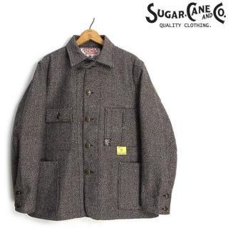 <img class='new_mark_img1' src='https://img.shop-pro.jp/img/new/icons14.gif' style='border:none;display:inline;margin:0px;padding:0px;width:auto;' />奬 SUGAR CANE [SC15835] FICTION ROMANCE 16.7oz. ǥ ĥ  INDIGO TWEED WORK COAT