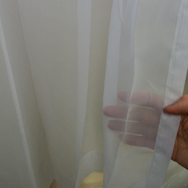 美品】3倍ひだ オーダー ボイルレースカーテン 両開き 働い