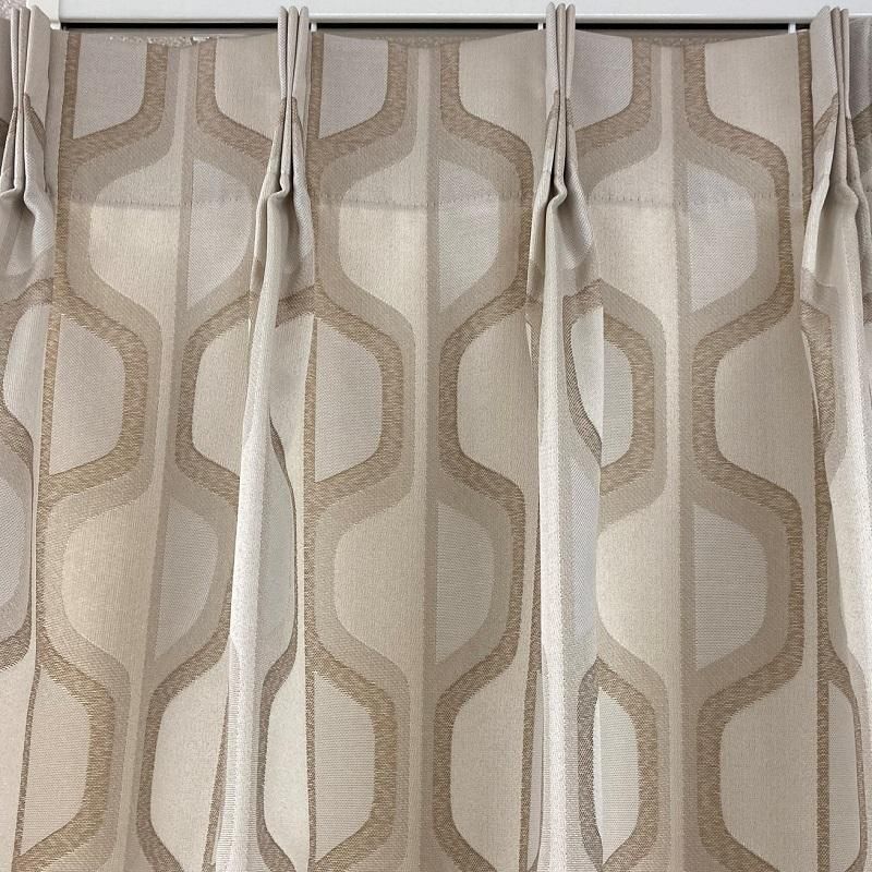 カーテン　昭和　古民家　60年代　70年代　レトロ　ポップ　 幾何学模様　2枚 カーテン 昭和 古民家 60年代 70年代 レトロ ポップ 幾何学模様