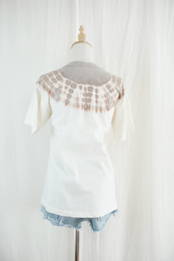 Organic Cotton Tee size S  Natural Dyed   Coffee