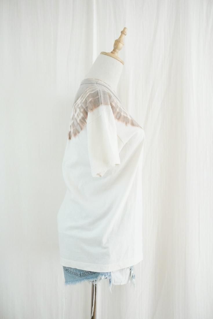 Organic Cotton Tee size S  Natural Dyed   Coffee