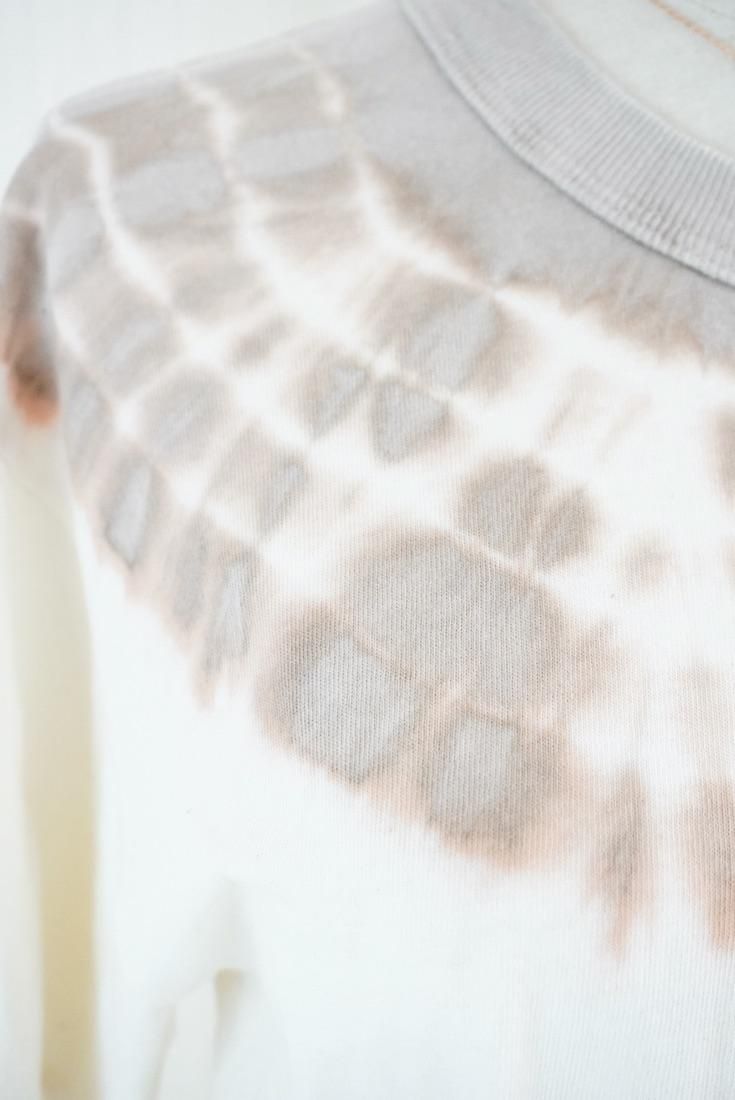 Organic Cotton Tee size S  Natural Dyed   Coffee
