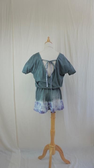 Cotton Tee in one  Inkblack x Lavender 