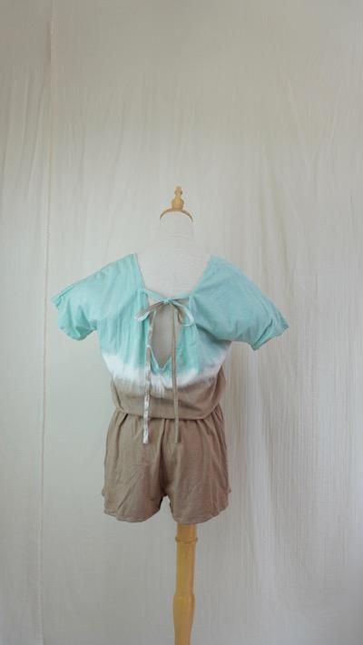Cotton Tee in one  Brown x Sage  
