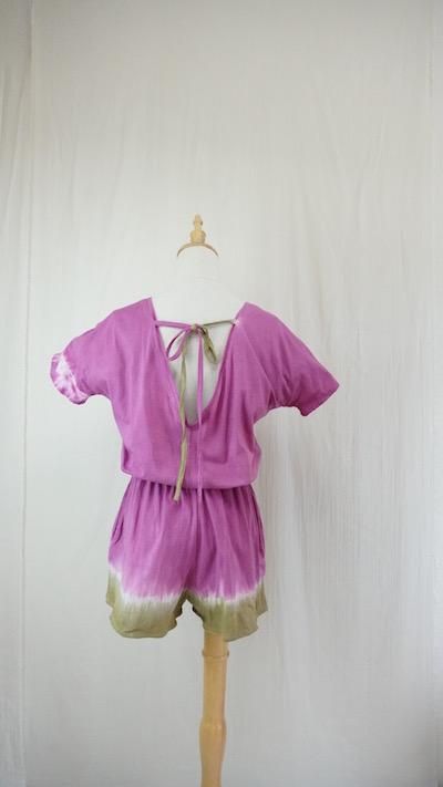 Cotton Tee in one  Peony x Khaki  