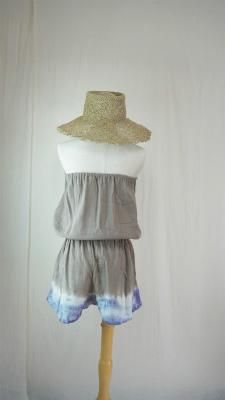 W-gauze Bare in one  Taupe x Lavender  
