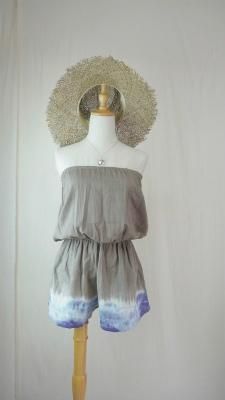 W-gauze Bare in one  Taupe x Lavender  