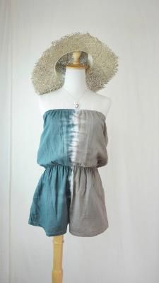 W-gauze Bare in one  Taupe x Black  