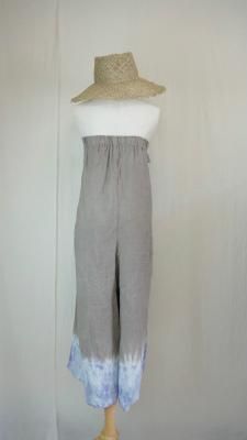 French Linen Ribbon All in one  Taupe x Lavender  