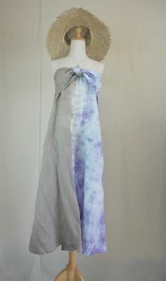 French Linen Ribbon All in one  Taupe x Lavender  
