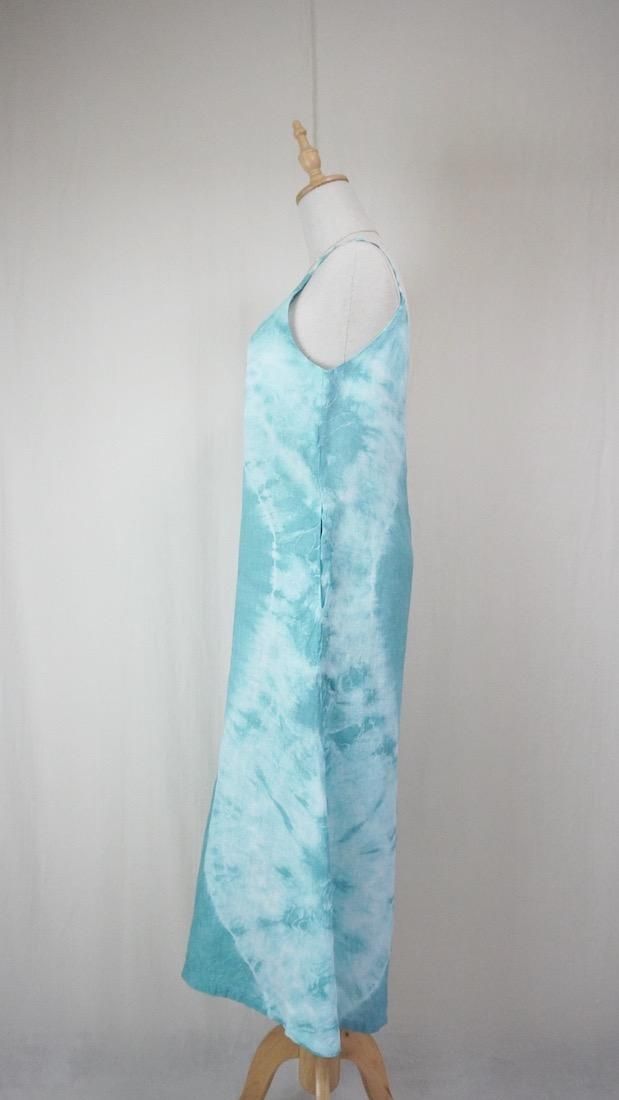 French Linen Long Rompers  Under the sea 