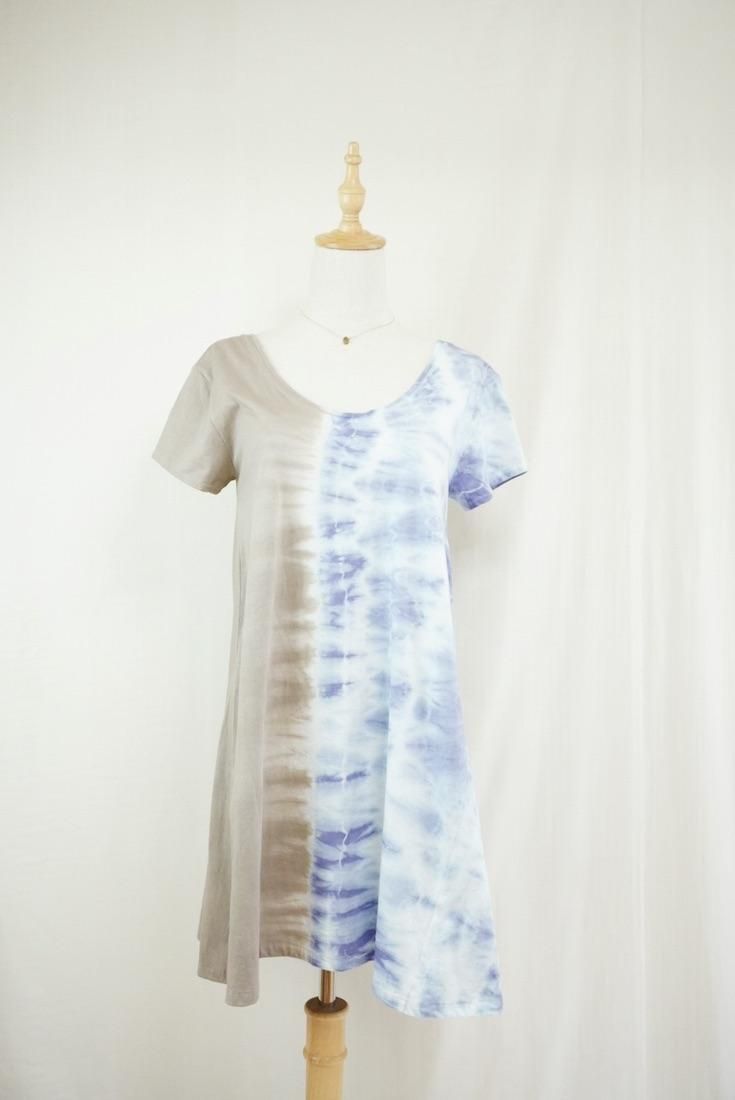 Cotton A line OP  Taupe x Lavender  