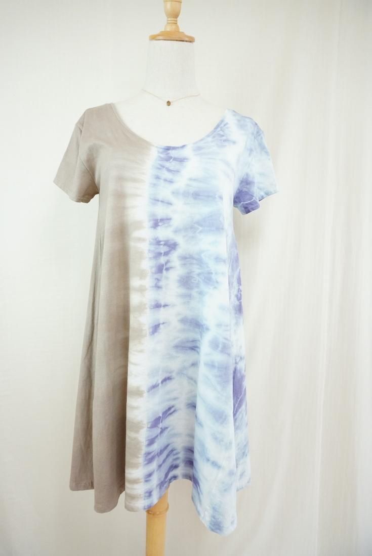 Cotton A line OP  Taupe x Lavender  