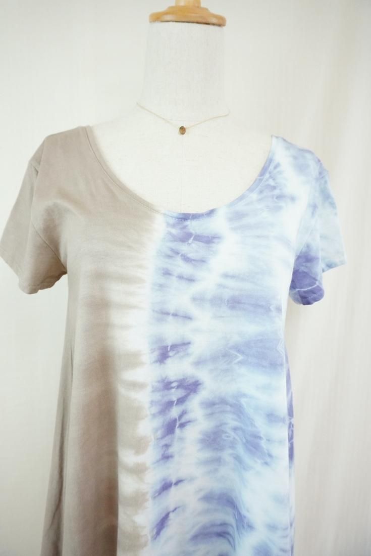 Cotton A line OP  Taupe x Lavender  