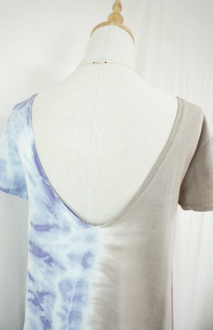 Cotton A line OP  Taupe x Lavender  