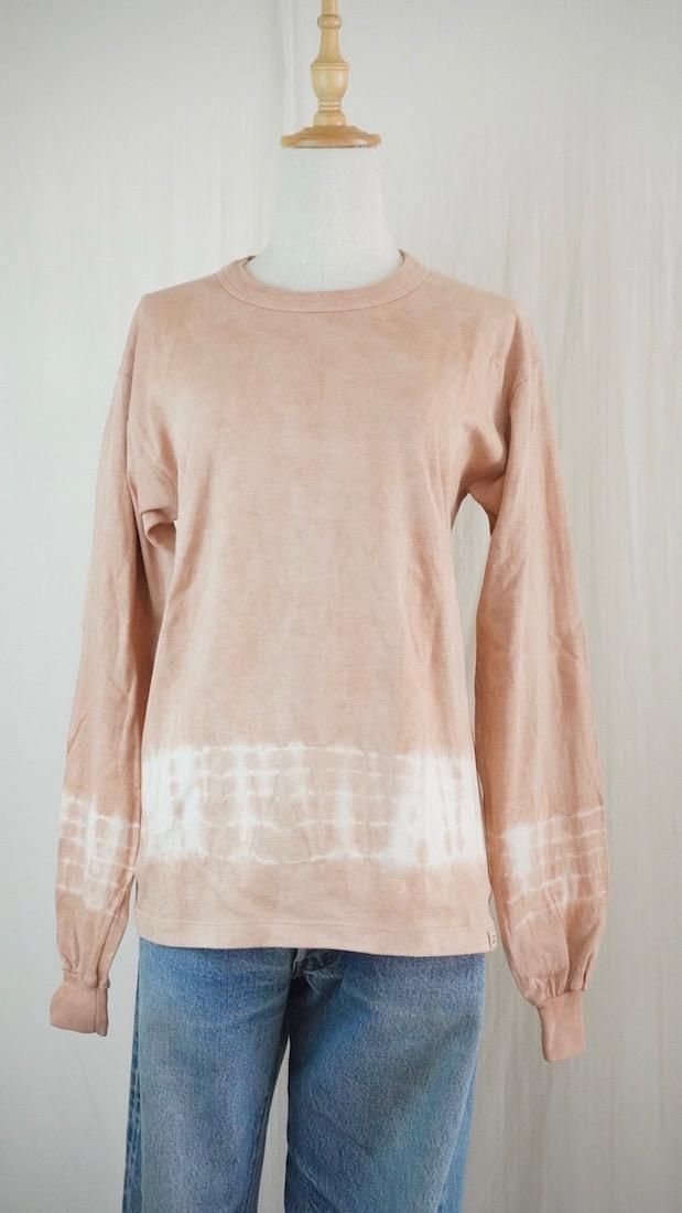 Organic Cotton Long Sleeve Tee x Natural Dyed  Soil  S