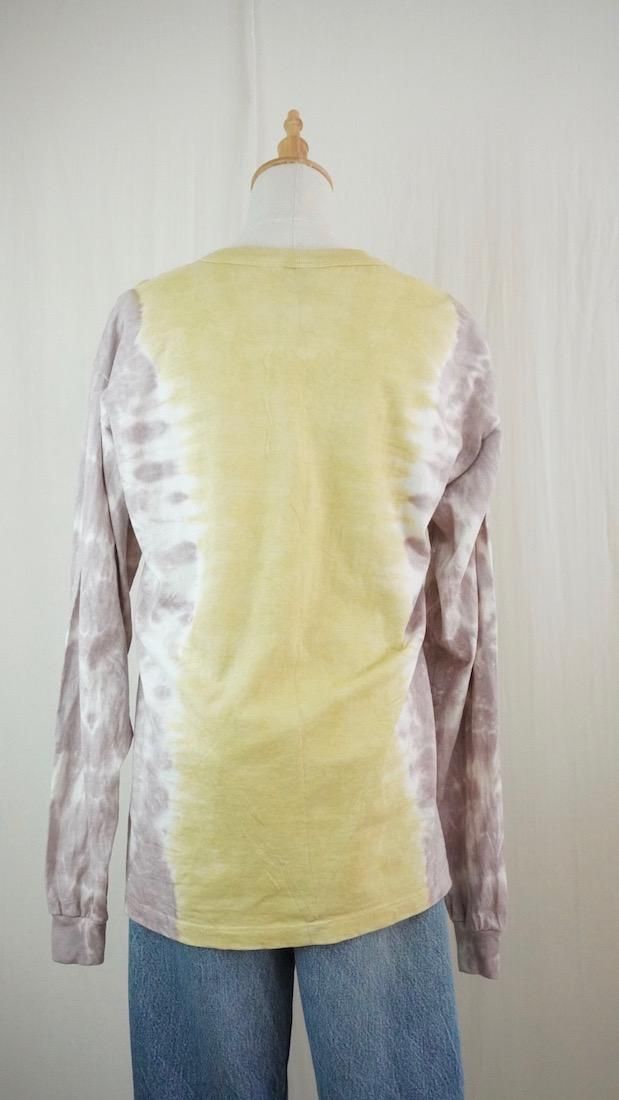 Organic Cotton Long Sleeve Tee x Natural Dyed  Babyleaf x Lavender  M