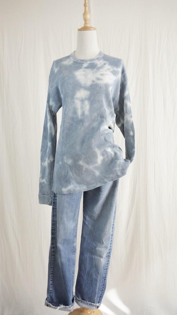Organic CottonThermal  Long Sleeve x Natural Dyed  AI  L