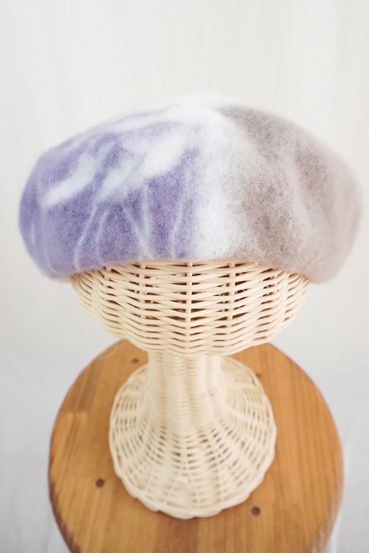 Wool Bellet   Taupe x Lavender  