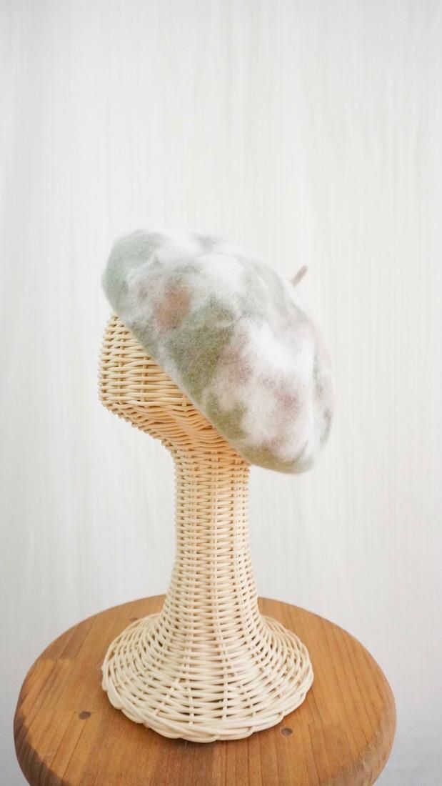 Wool Bellet   Taupe x GreenTea  