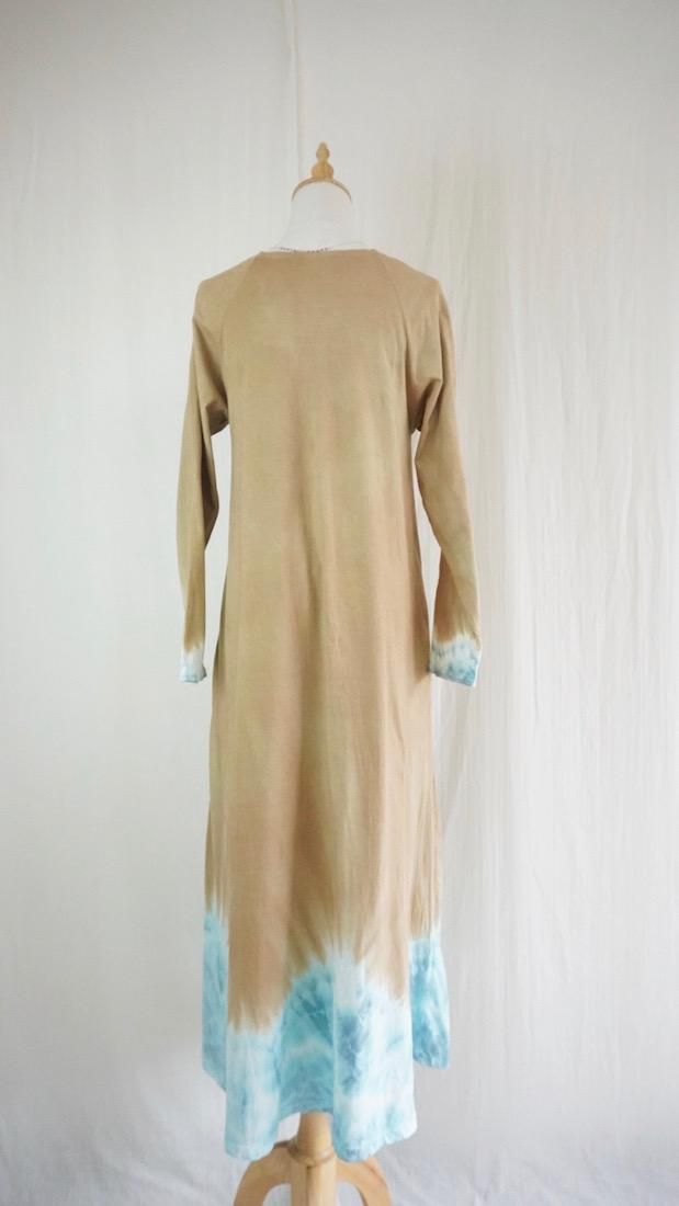 Cotton Long Sleeve OP  Hazelnuts x Vintageblue 