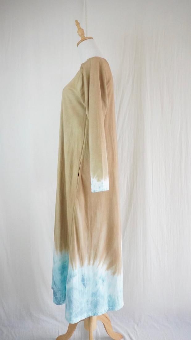 Cotton Long Sleeve OP  Hazelnuts x Vintageblue 