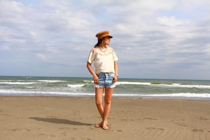 Organic Cotton Tee size M  Natural Dyed Redcoral