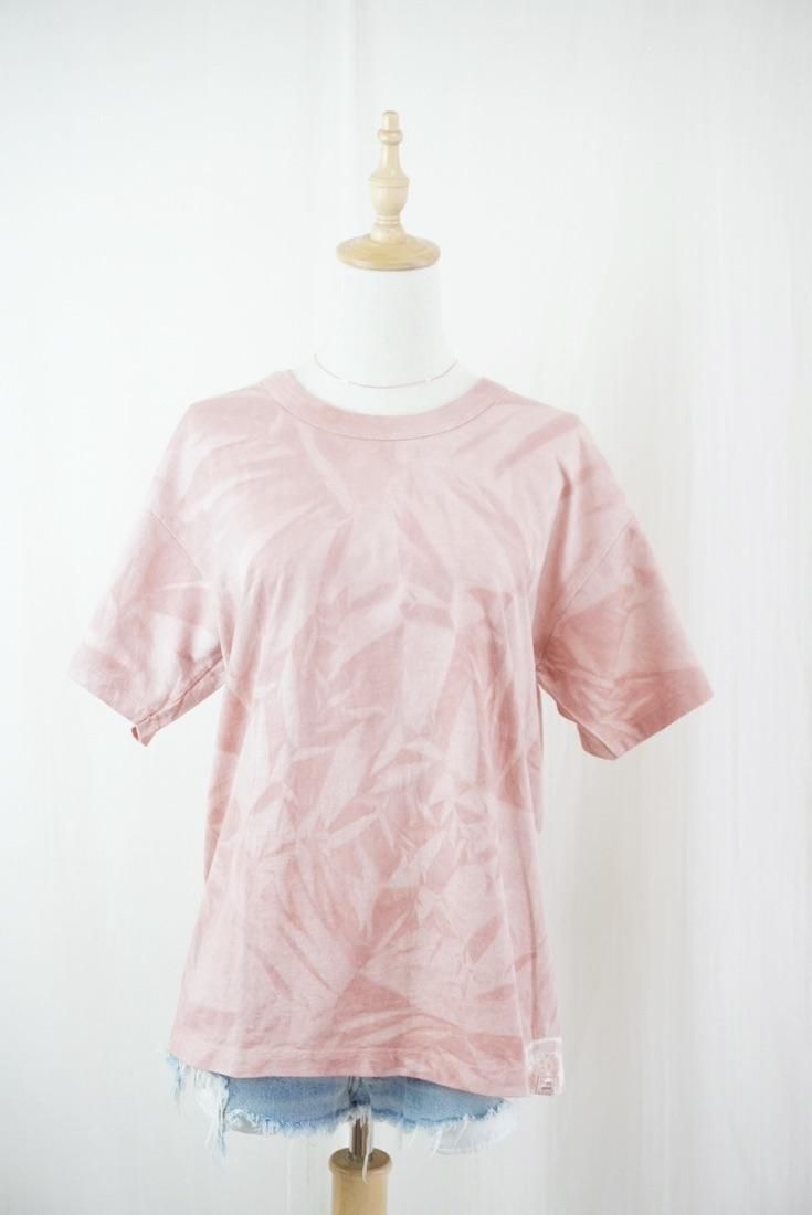 Organic Cotton Tee size M  Natural Dyed Redcoral