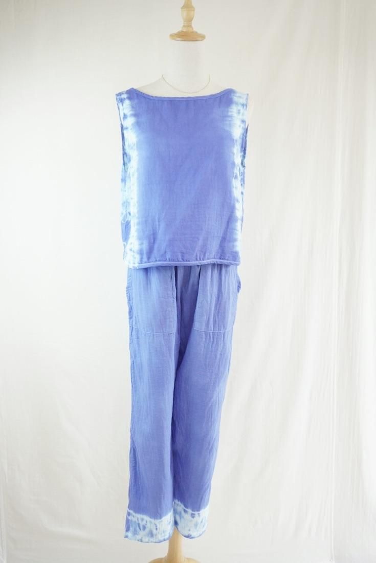 W gauze Easy Pants “Horizon ”