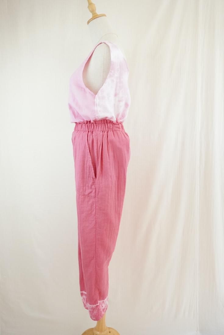 W gauze Easy Pants Bougainvillea 