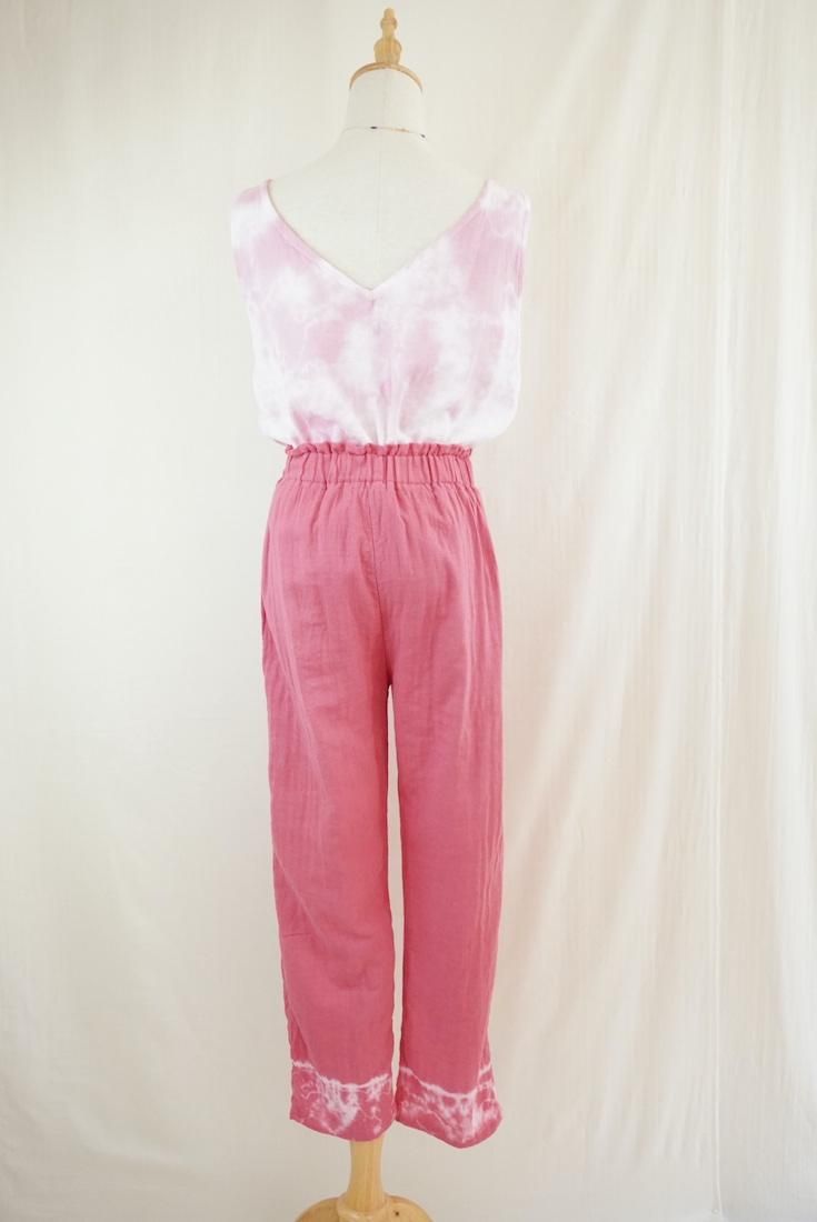 W gauze Easy Pants Bougainvillea 