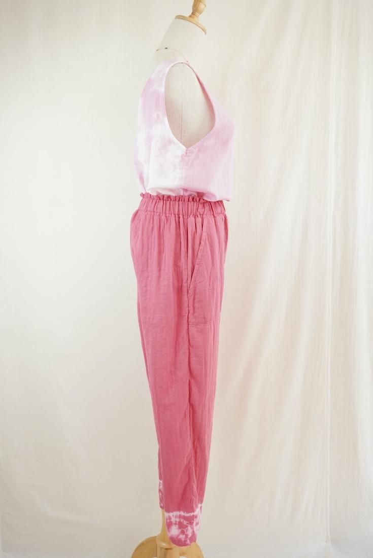 W gauze Easy Pants Bougainvillea 