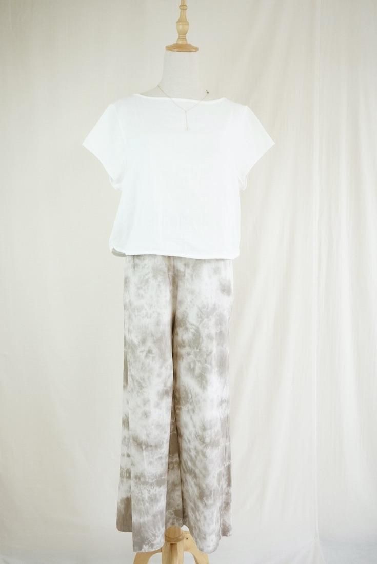 Cotton Relax Pants  Taupe 