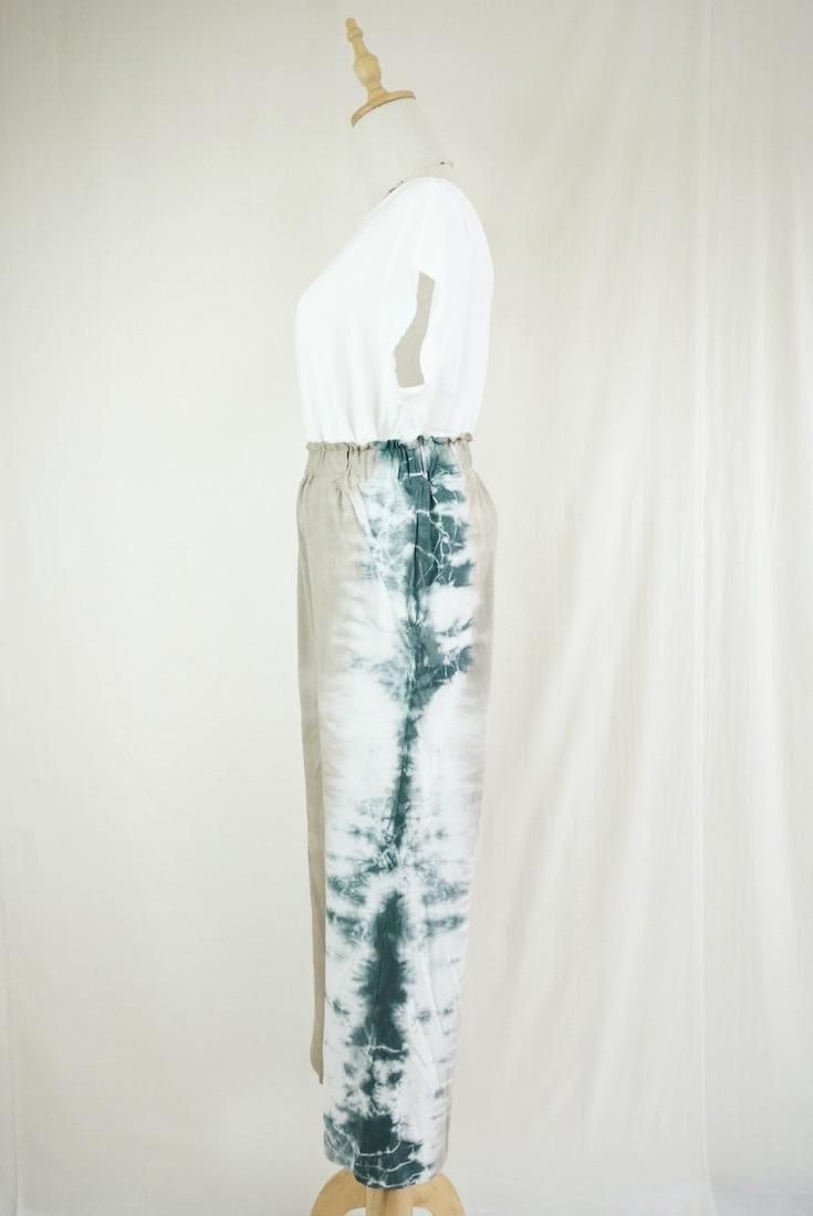 Cotton Relax Pants  Taupe x Black 