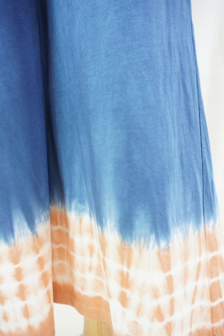 Cotton Relax Pants  Navy x Terracotta 