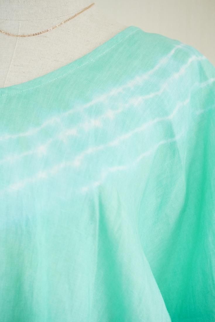 French Linen Relax Top “ Emerald ”