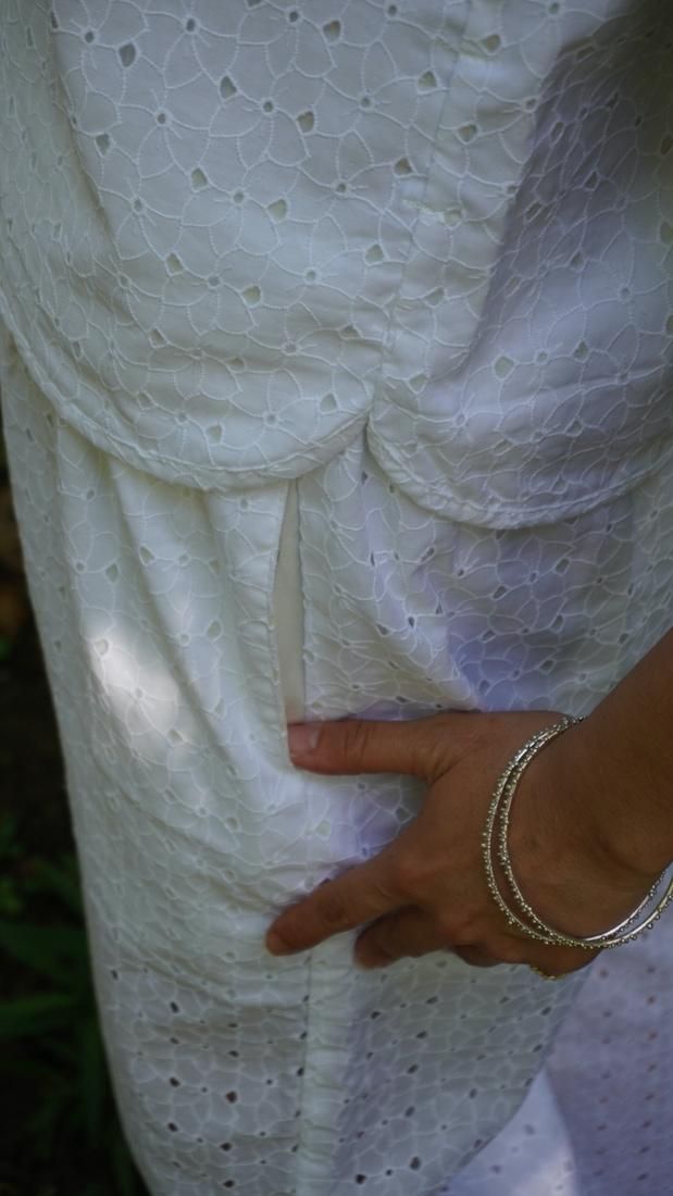 Lace Back Open Tank  White 