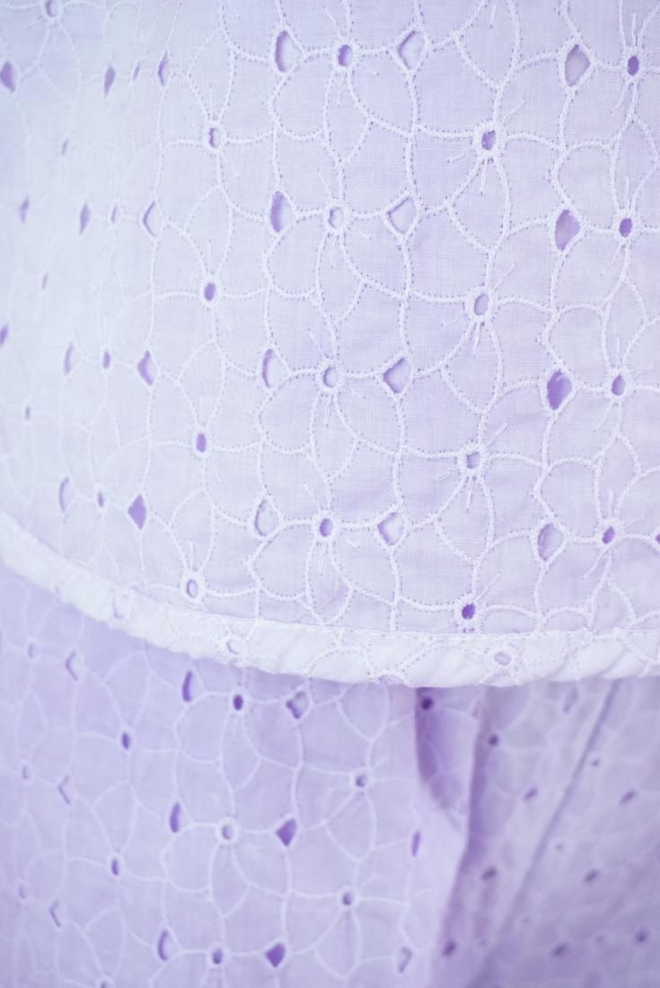 Lace Back Open Tank  Lilac 