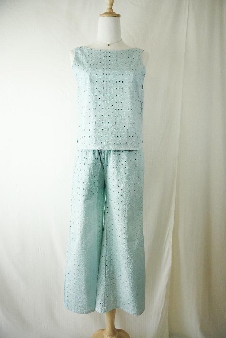 Lace Relax Pants  Sage 