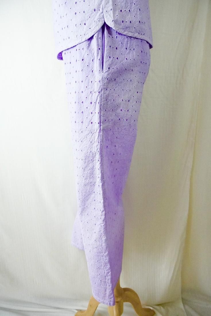 Lace Relax Pants  Lilac 