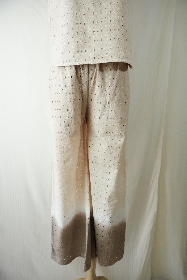 Lace Relax Pants  Sandybeach x Greige 