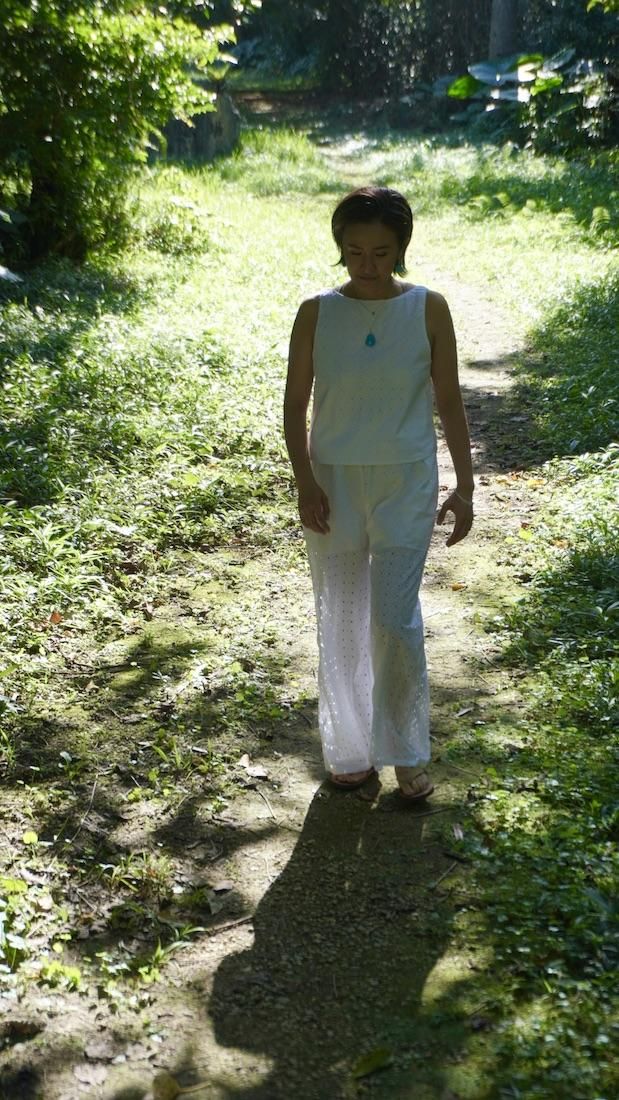Lace Relax Pants  Sandybeach x Greige 