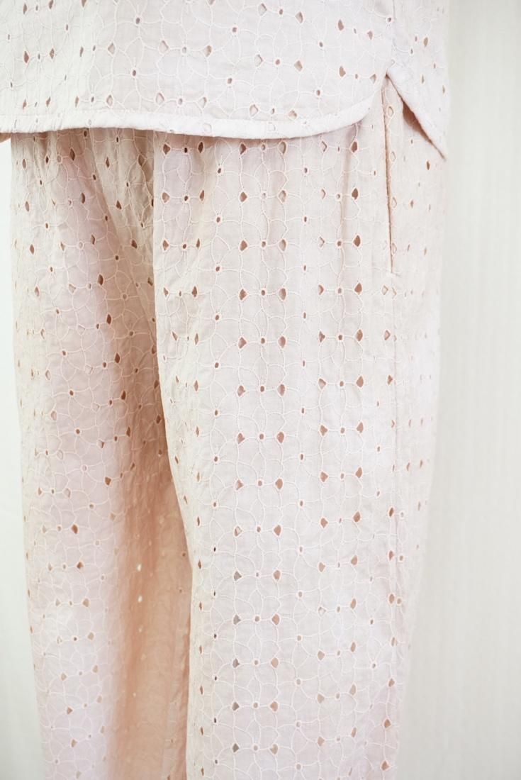 Lace Relax Pants  Sandybeach x Greige 