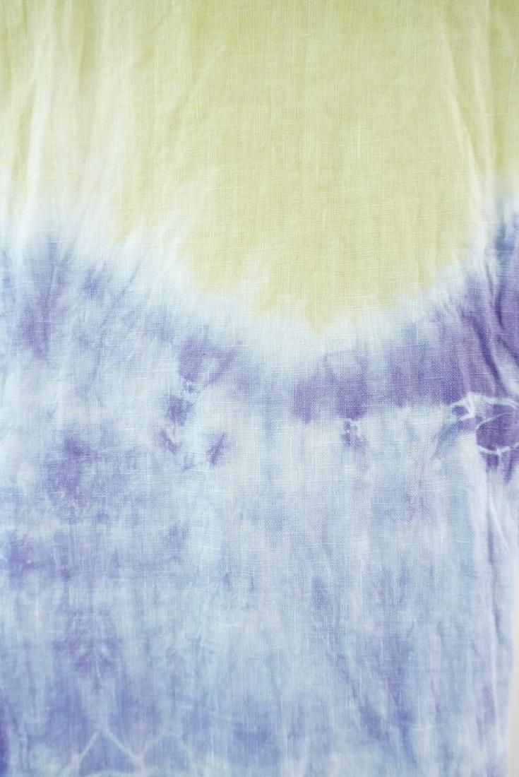 French Linen & Ribbon  Ginkgo x Lavender 