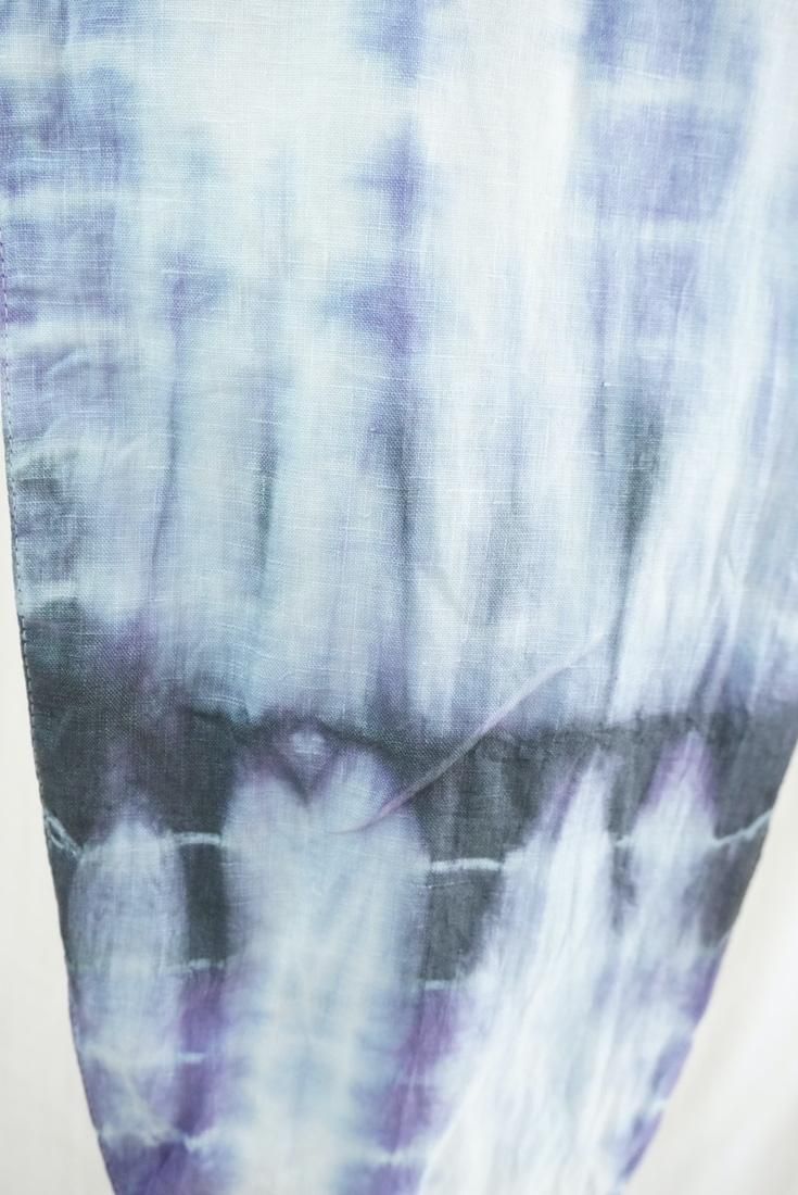 French Linen & Ribbon  Black x Lavender x Greentea 