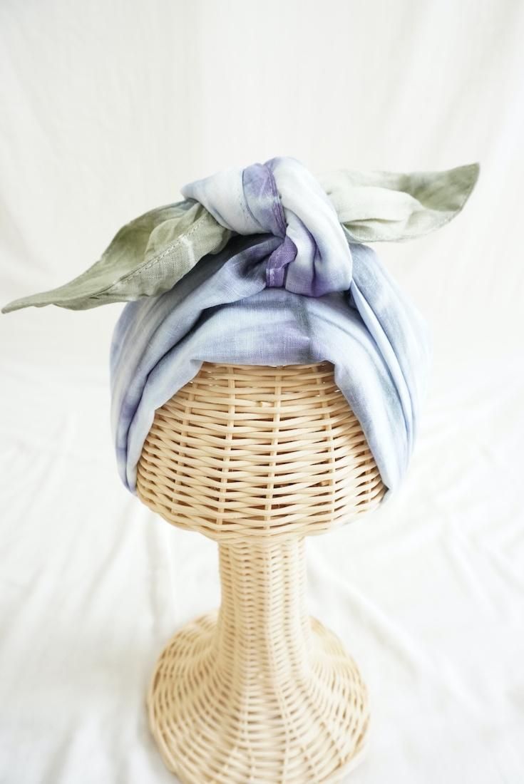 French Linen & Ribbon  Black x Lavender x Greentea 