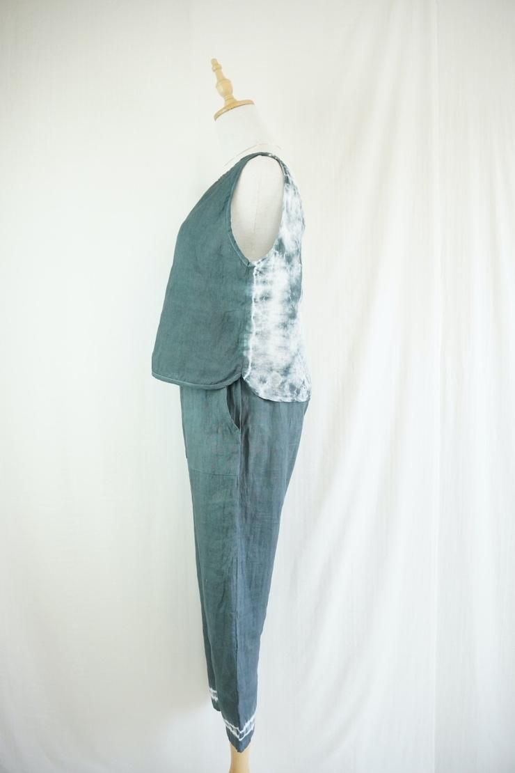 French Linen Easy Pants Black 